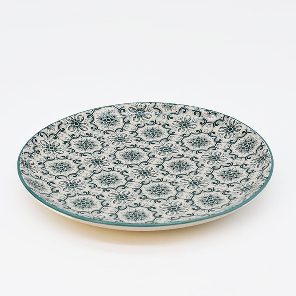 Padrão I Ceramic Plate 7.9'' - Green