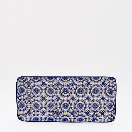 Padrão I Ceramic Serving Dish 11.2'' - Blue