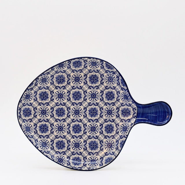 Padrão I Ceramic Serving Dish - Blue