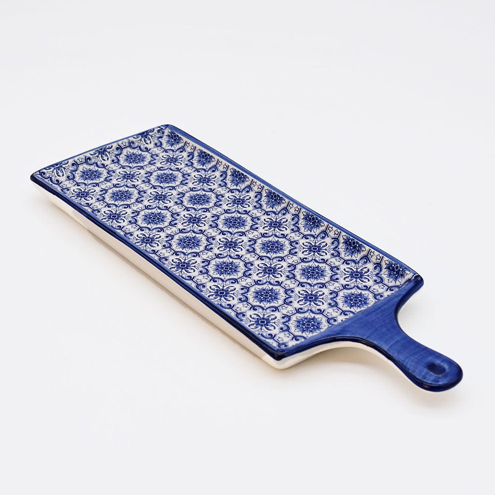 Padrão I Ceramic Serving Dish - Blue