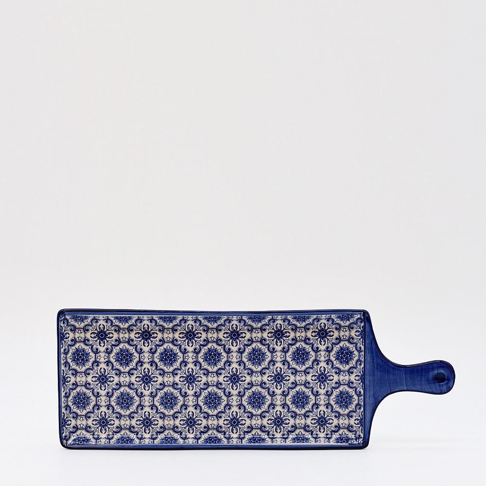 Padrão I Ceramic Serving Dish - Blue