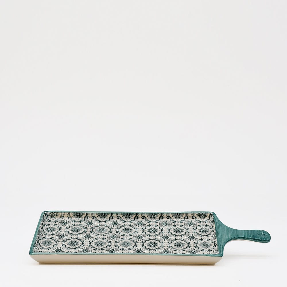 Padrão I Ceramic Serving Dish - Green