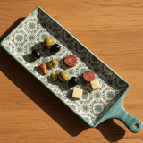 Padrão I Ceramic Serving Dish - Green