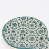 Padrão I Ceramic Spoon Rest - Green
