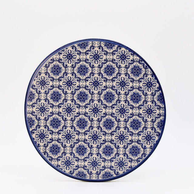 Padrão I Ceramic Tray - Blue