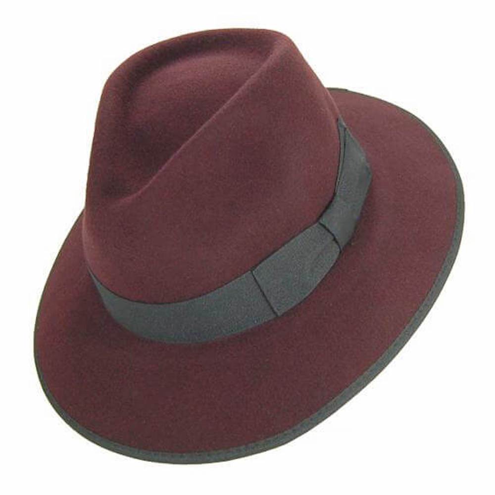 Panama Hat - Burgundy