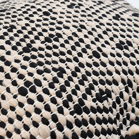 Pillow Cover in Recycled Fibers - Black