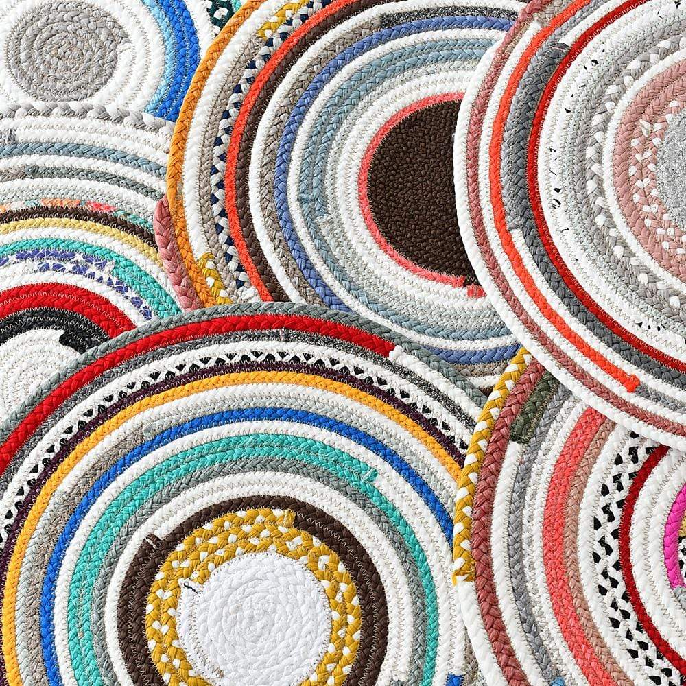 Placemat made from recycled natural fibers