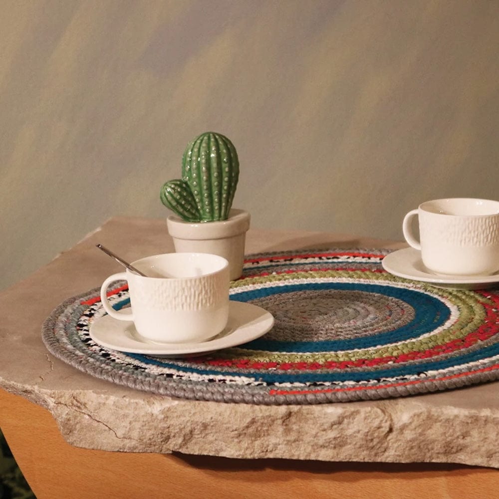 Placemat made from recycled natural fibers