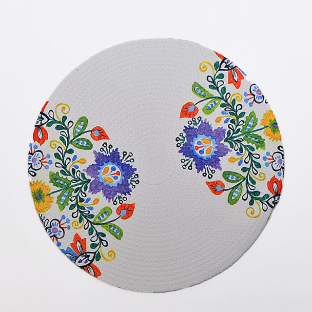 Placemat made from recycled natural fibers