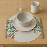 Placemat made from recycled natural fibers