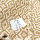 Plaid en coton 79x53'' - Beige