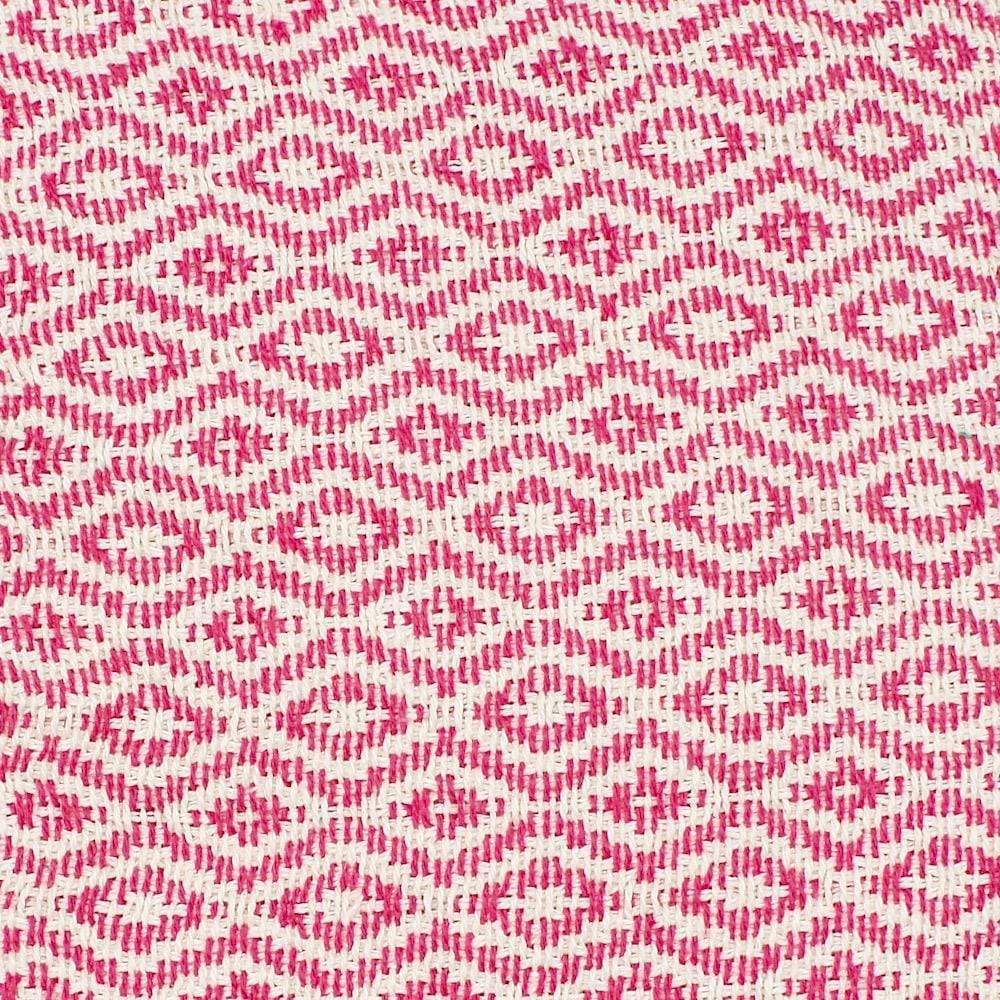Plaid en coton 79x53'' - Rose