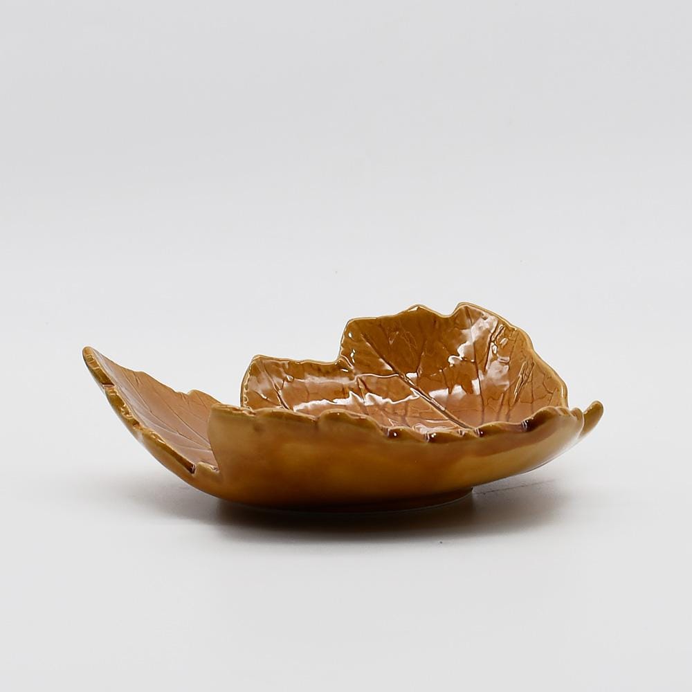 Platano I Ceramic Dish - Brown