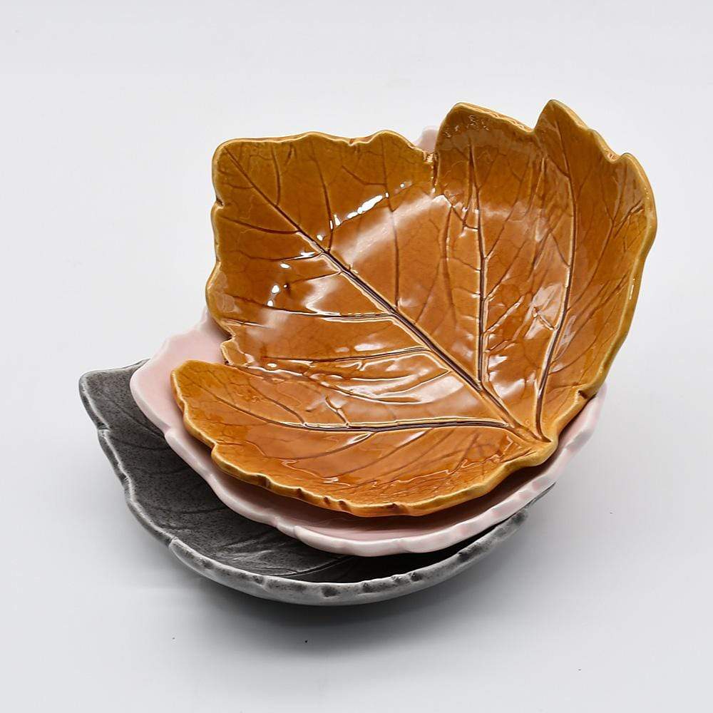 Platano I Ceramic Dish - Brown