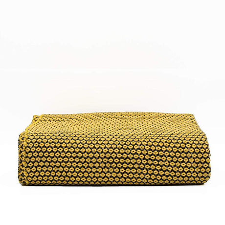 Ponto I Coton Blanket - Black & Yellow