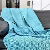 Ponto I Coton Blanket - Turquoise