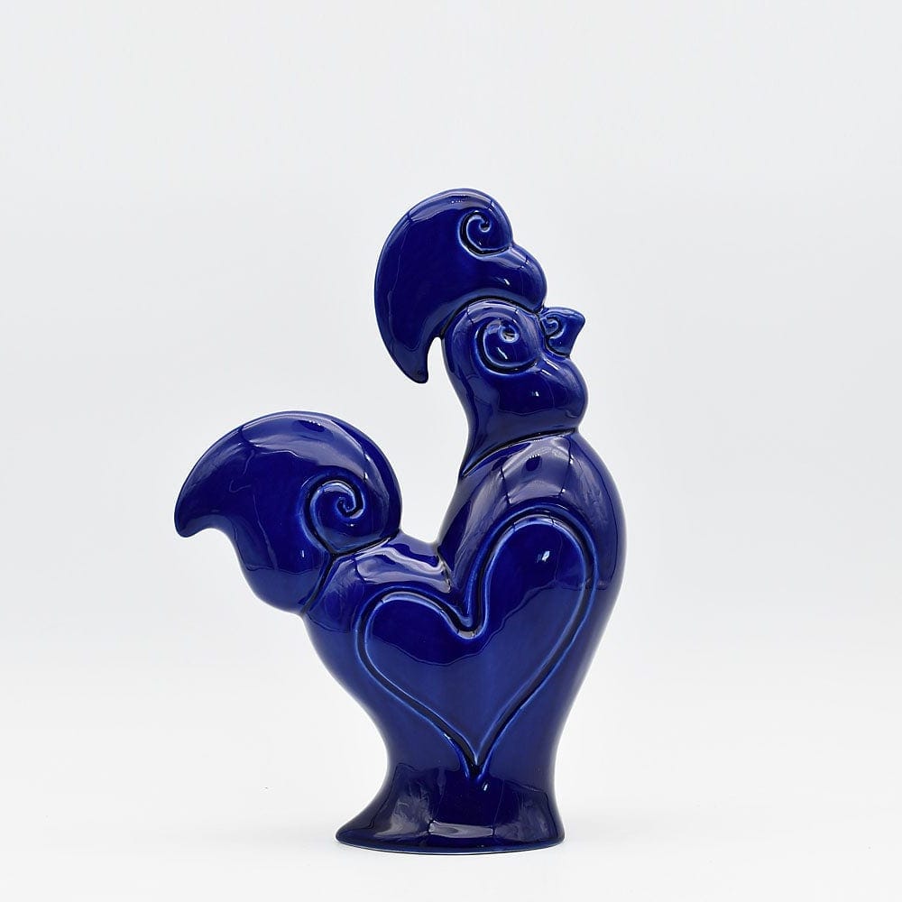 Portuguese Ceramic Rooster - Blue