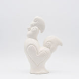 Portuguese Ceramic rooster - White