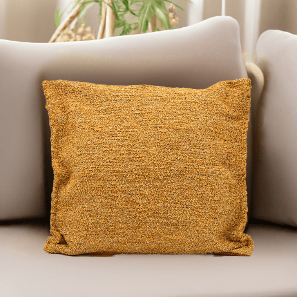 Portuguese Handmade Oversized Pillow Cover - Ochre