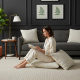 Portuguese Handmade Oversized Pillow Cover - Off-white