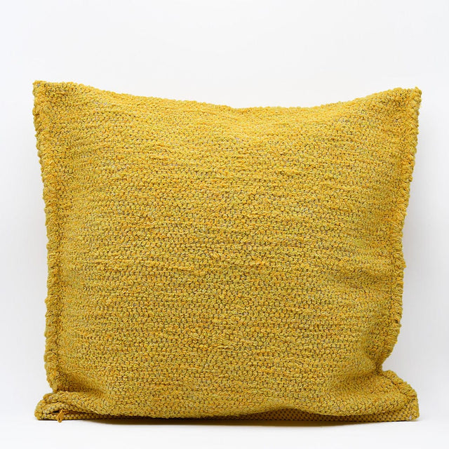 Portuguese Handmade Oversized Pillow Cover - Yellow