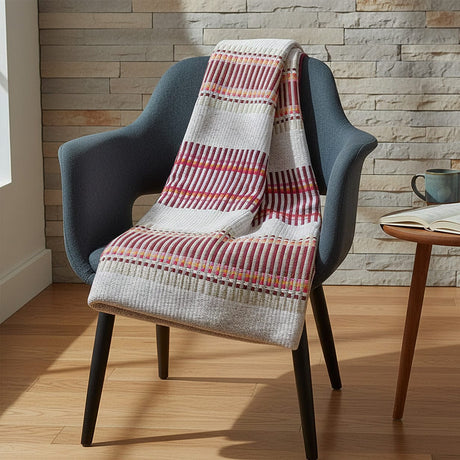 Portuguese Style Blanket - Dark Red