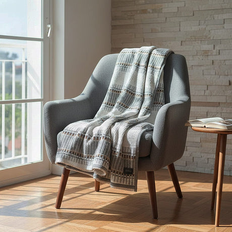 Portuguese Style Blanket - Grey
