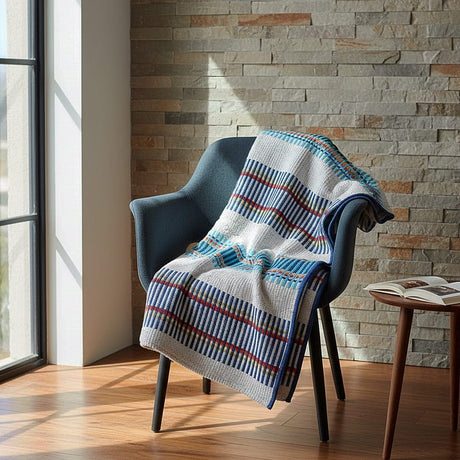 Portuguese Style Blanket - Turquoise