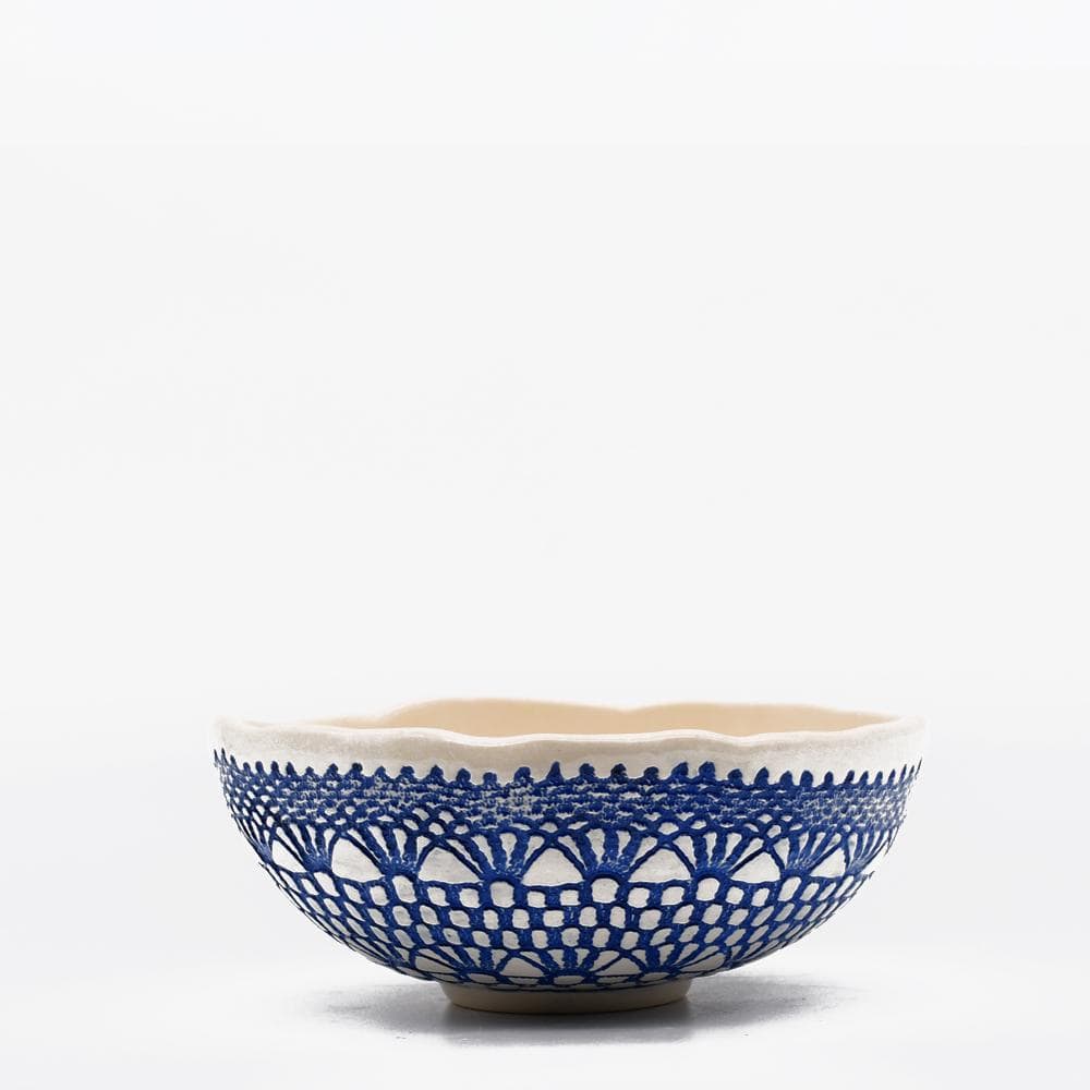 Renda I Handmade Ceramic Bowl - 6.3'' - Blue