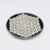 Renda I Handmade Ceramic Bread / Butter Plate - Black