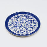 Renda I Handmade Ceramic Bread / Butter Plate - Blue