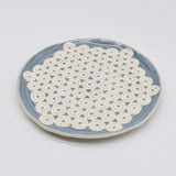 Renda I Handmade Ceramic Bread / Butter Plate - Grey