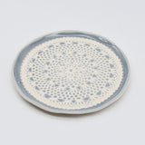 Renda I Handmade Ceramic Bread / Butter Plate - Grey
