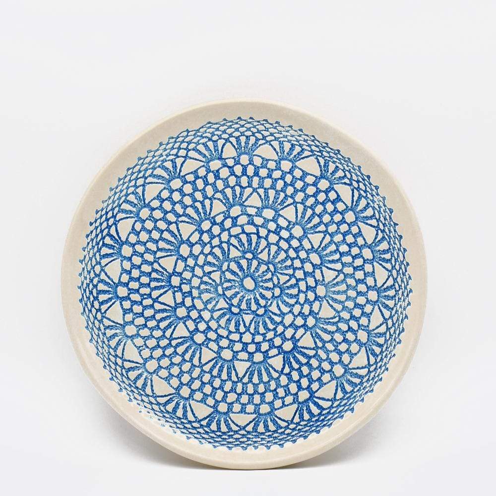 Renda I Handmade Ceramic Plate - 10.6'' - Turquoise