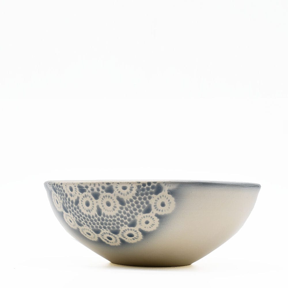 Renda | Large Salad Bowl - Grey Pattern 2