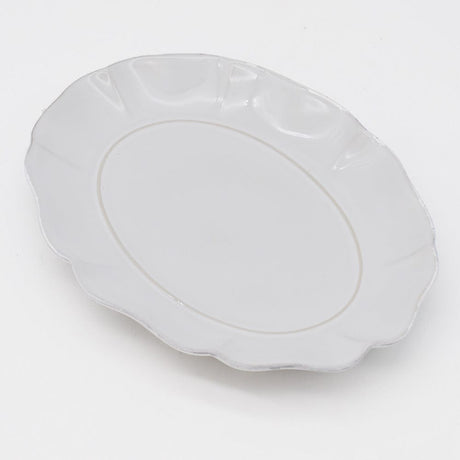 Rosa I Fine Stoneware Serving Dish - White