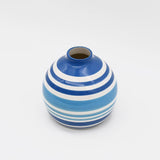 Round Ceramic Vase - Blue