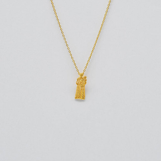 Santo Antônio I Gold-plated Silver Necklace 0.2 oz