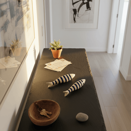 Sardine en céramique à poser - Bleu Cobalt