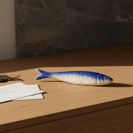 Sardine en céramique de Caldas da Rainha - Bleu