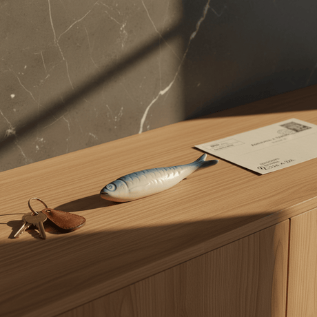 Sardine en céramique de Caldas da Rainha - Turquoise