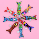 Sardine-Shaped Keychain - Multicolor