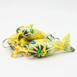 Sardine-Shaped Keychain - Yellow
