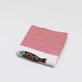 Sardinha I Embroidered kitchen Towel Red