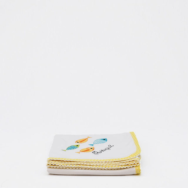 Sardinhas I Cotton Comforter - Yellow