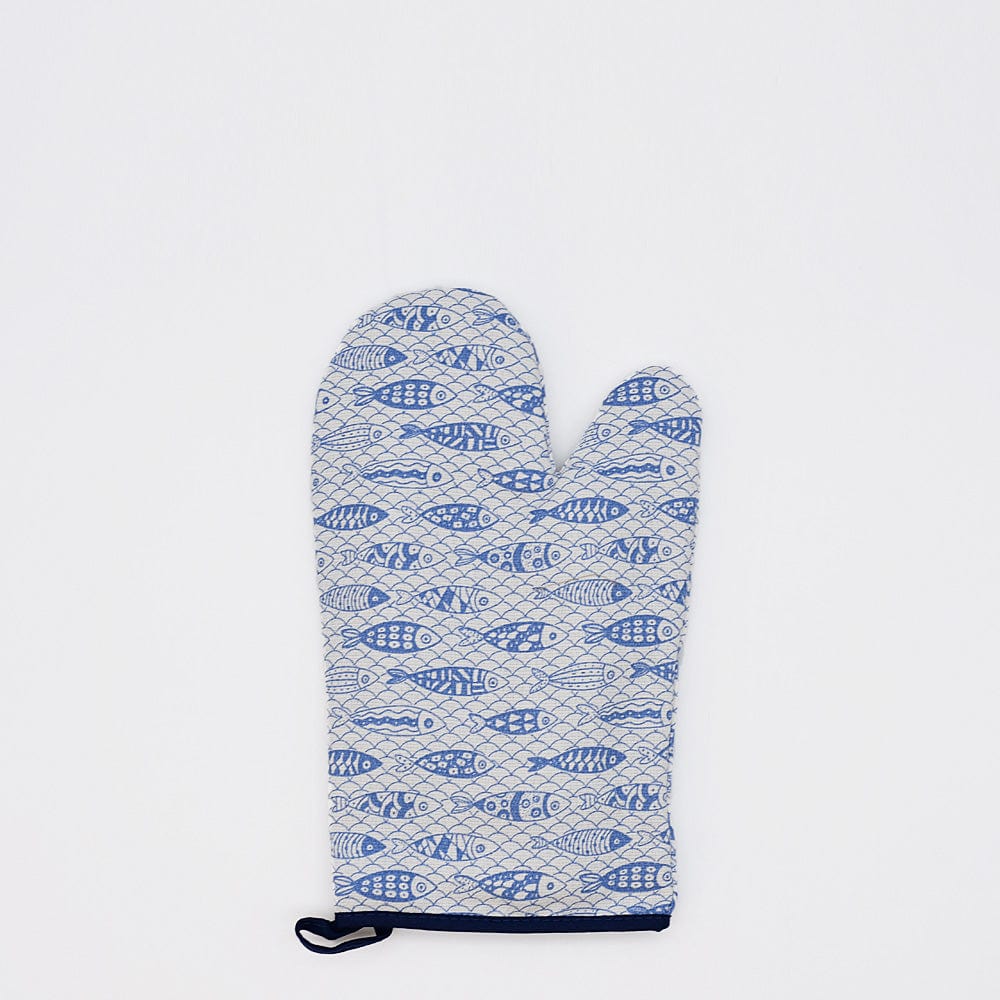 Sardinhas I Oven Mitt - Blue