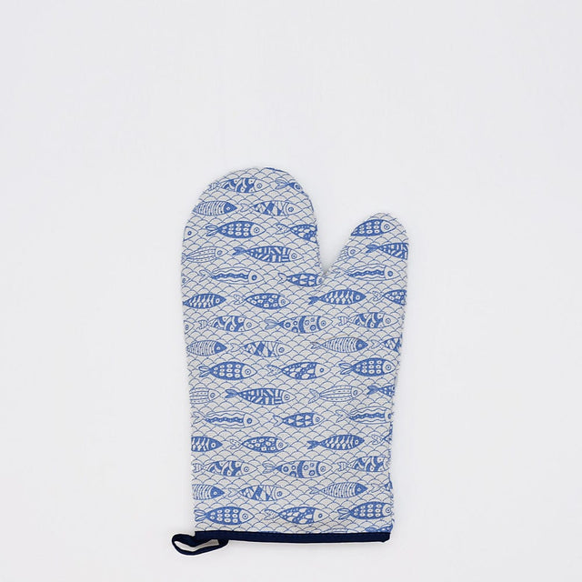 Sardinhas I Oven Mitt - Blue