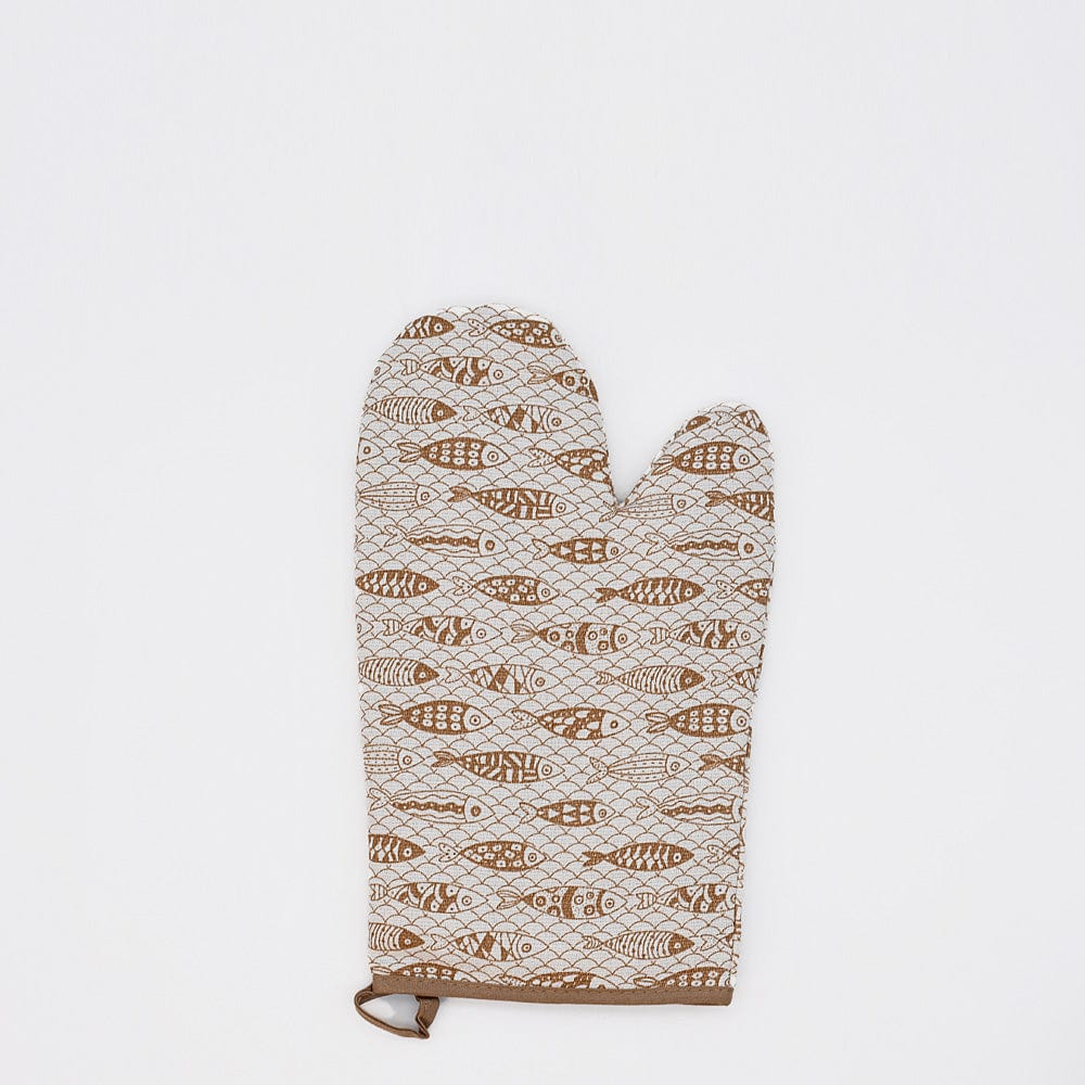 Sardinhas I Oven Mitt - Brown