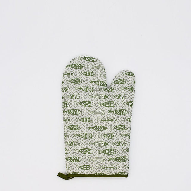 Sardinhas I Oven Mitt - Green